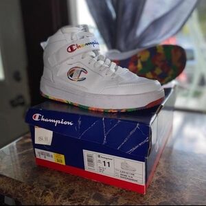 champion rainbow high tops